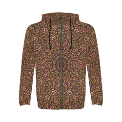 Batik Maharani #2B - Jera Nour All Over Print Full Zip Hoodie for Men (Model H14)