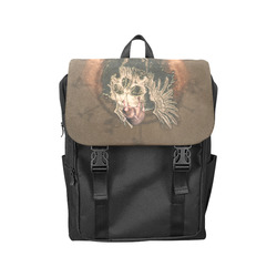 Awesome skull with rat Casual Shoulders Backpack (Model 1623)