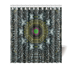 Leaf earth and heart butterflies in the universe Shower Curtain 66"x72"