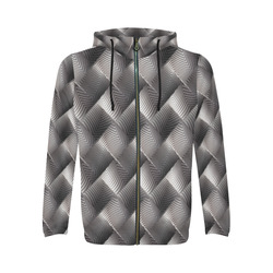 Metallic Tile - Jera Nour All Over Print Full Zip Hoodie for Men (Model H14)