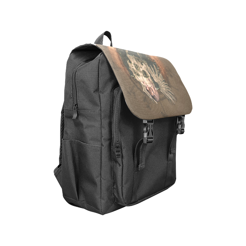 Awesome skull with rat Casual Shoulders Backpack (Model 1623)