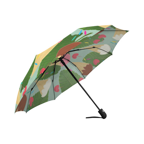 Tropical Ice Cream Auto-Foldable Umbrella (Model U04)