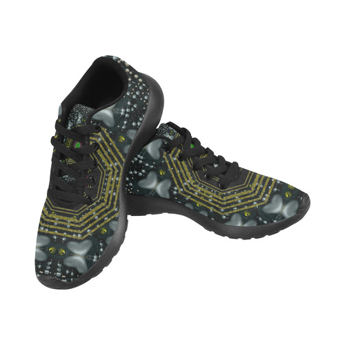Leaf earth and heart butterflies in the universe Men’s Running Shoes (Model 020)