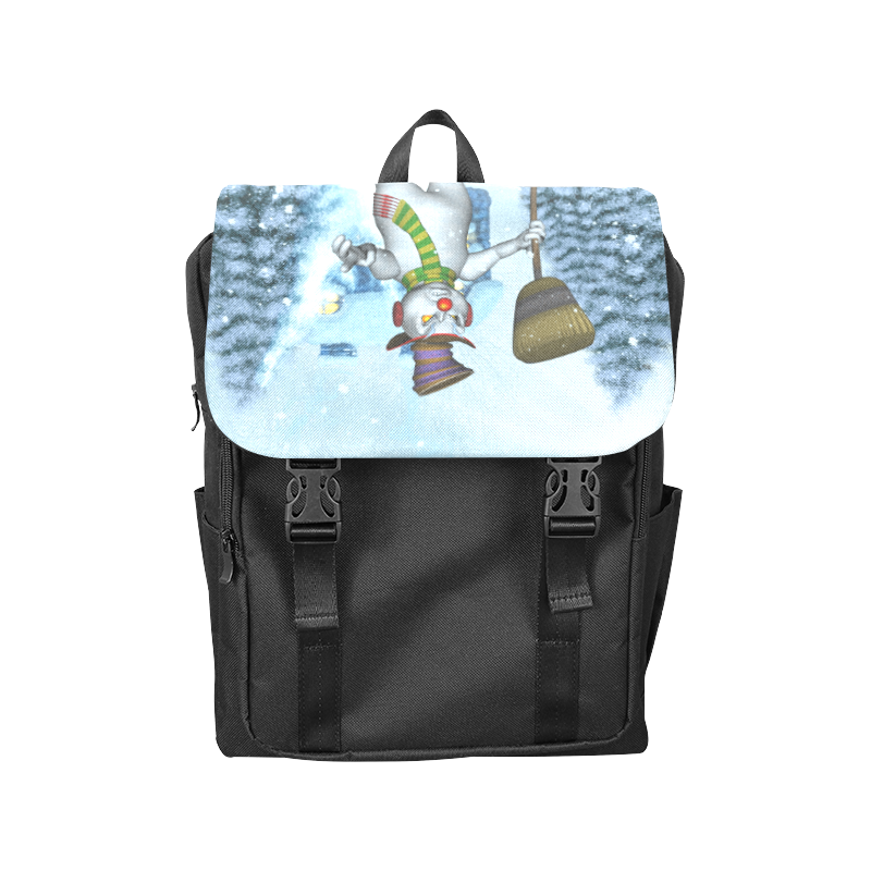 Funny grimly snowman Casual Shoulders Backpack (Model 1623)