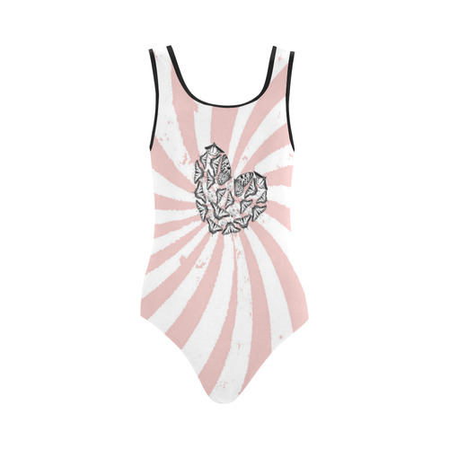 Butterflies Stomp Back One-Piece Swimsuit Vest One Piece Swimsuit (Model S04)