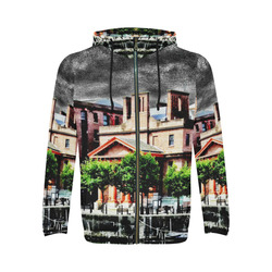 UK Albert-Dock - Jera Nour All Over Print Full Zip Hoodie for Men (Model H14)
