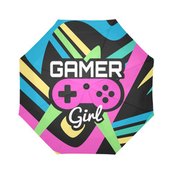 Gamer Girl Puff Auto-Foldable Umbrella (Model U04)