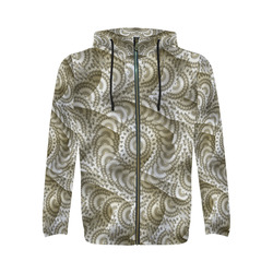 Batik Maharani #4A - Jera Nour All Over Print Full Zip Hoodie for Men (Model H14)