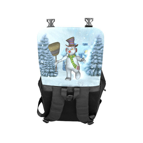 Funny grimly snowman Casual Shoulders Backpack (Model 1623)