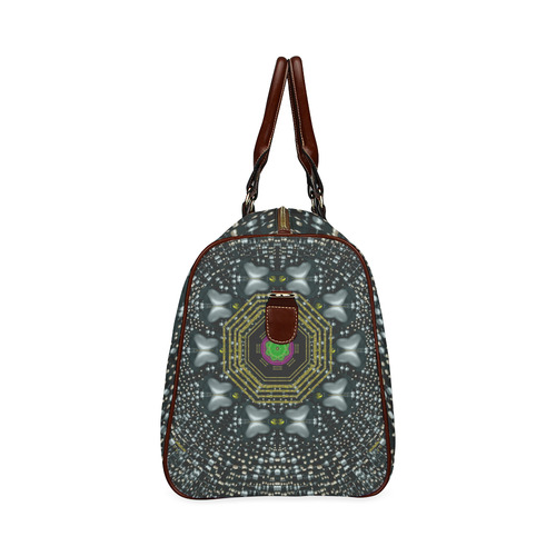 Leaf earth and heart butterflies in the universe Waterproof Travel Bag/Small (Model 1639)