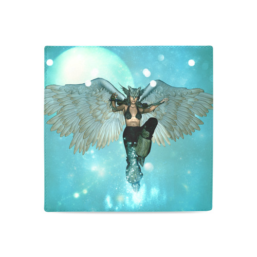 Wonderful angel in the sky Women's Leather Wallet (Model 1611)