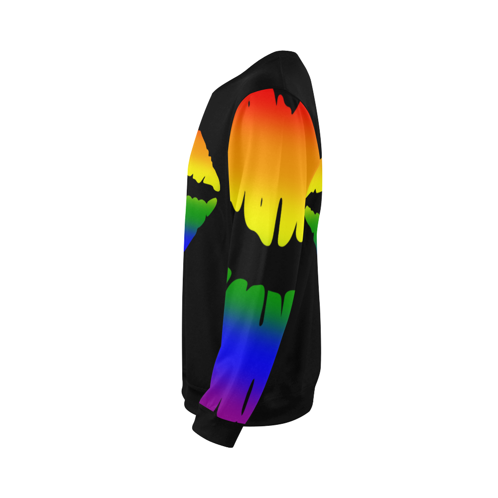 Gay Pride Kiss All Over Print Crewneck Sweatshirt for Men (Model H18)