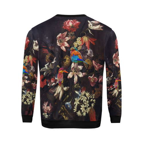 Old Masters Flower Show All Over Print Crewneck Sweatshirt for Men (Model H18)