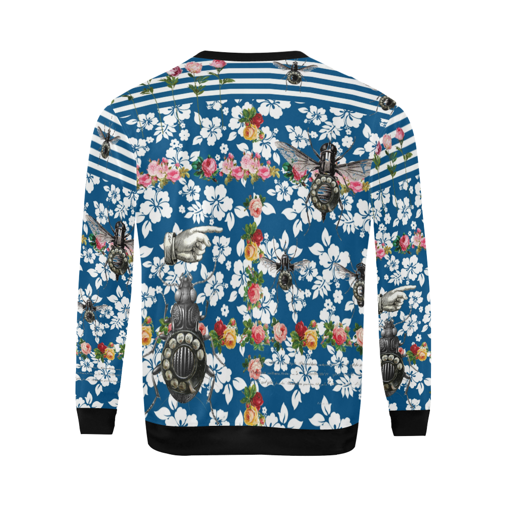 Rotary Bugs on The Canal All Over Print Crewneck Sweatshirt for Men (Model H18)