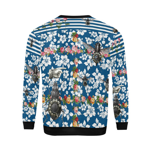 Rotary Bugs on The Canal All Over Print Crewneck Sweatshirt for Men (Model H18)