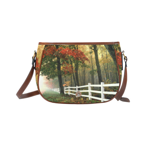 Autumn Morning Saddle Bag/Small (Model 1649) Full Customization