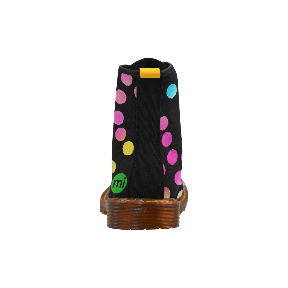 Multicolor Dots black. Inspired by the Magic Island of Gotland. Martin Boots For Women Model 1203H