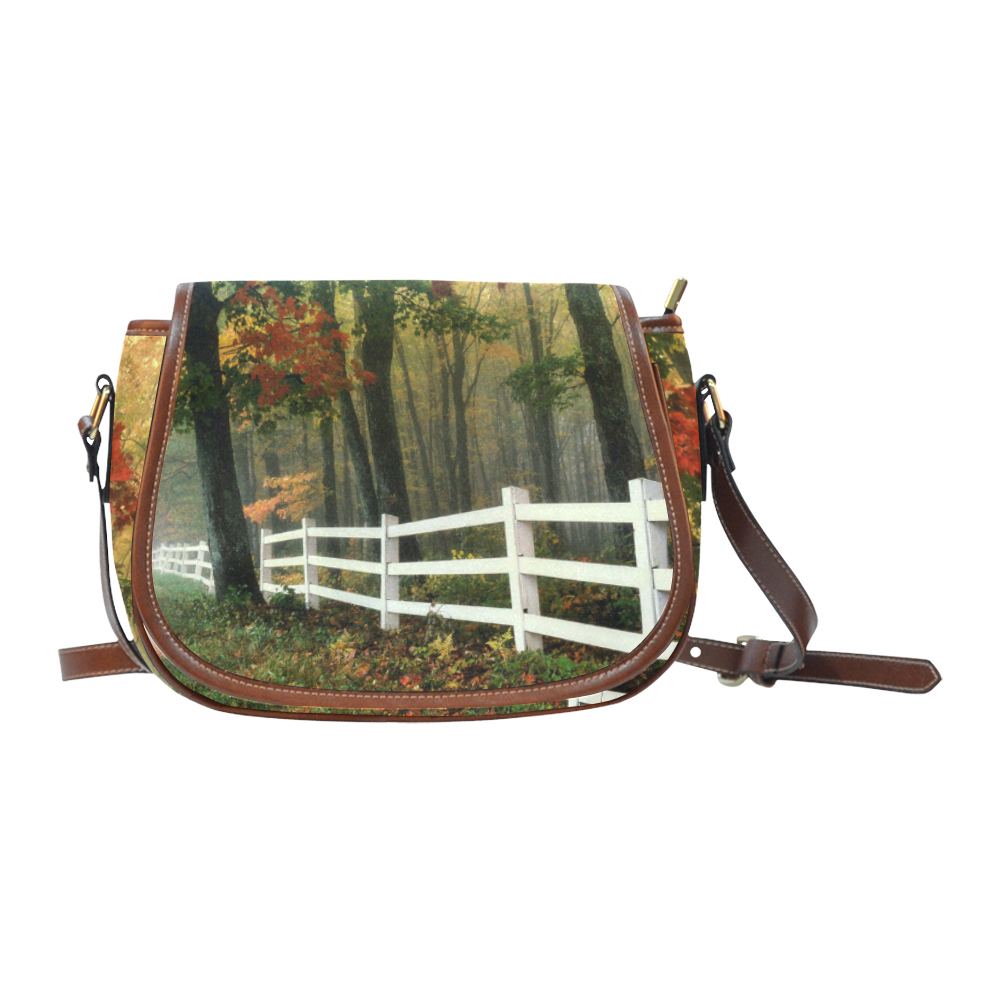 Autumn Morning Saddle Bag/Small (Model 1649) Full Customization