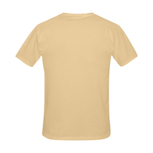 This My Color Pastel Cream Men's Slim Fit T-shirt (Model T13)