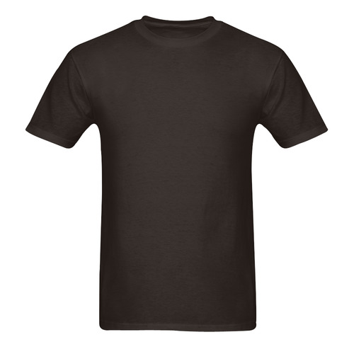 This My Color Dark Brown Sunny Men's T- shirt (Model T06)