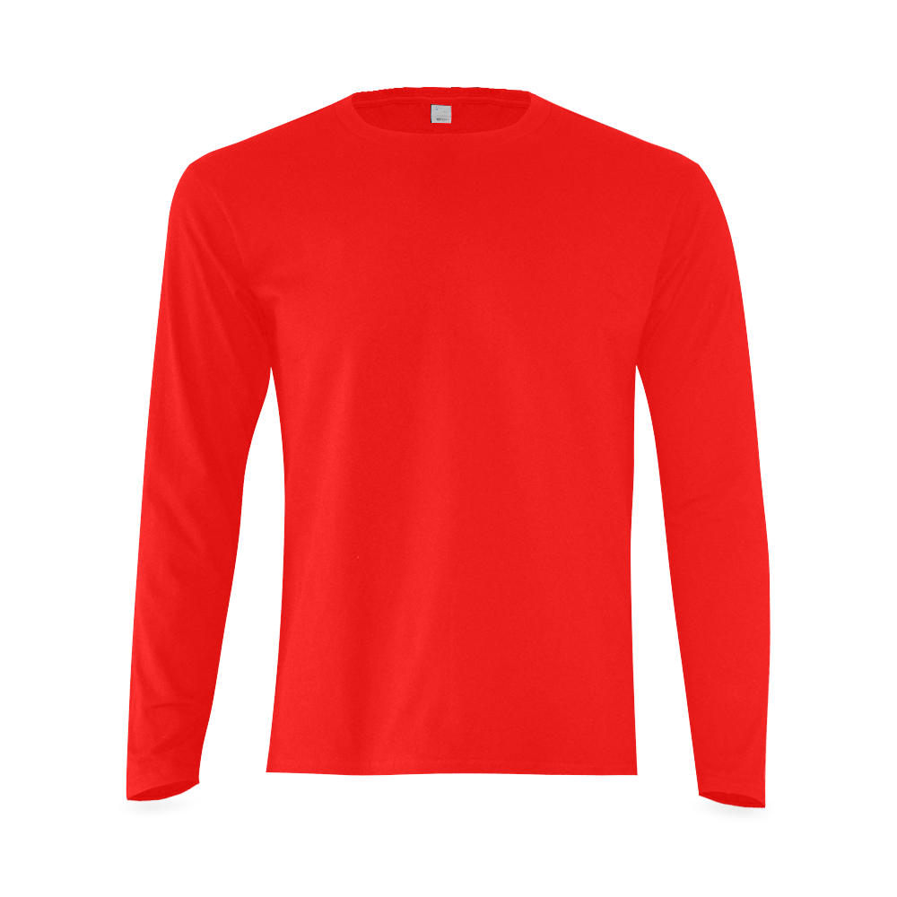 This My Color Red Sunny Men's T-shirt (long-sleeve) (Model T08)