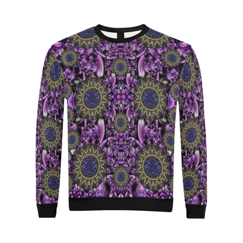 Flowers from paradise in fantasy elegante All Over Print Crewneck Sweatshirt for Men (Model H18)