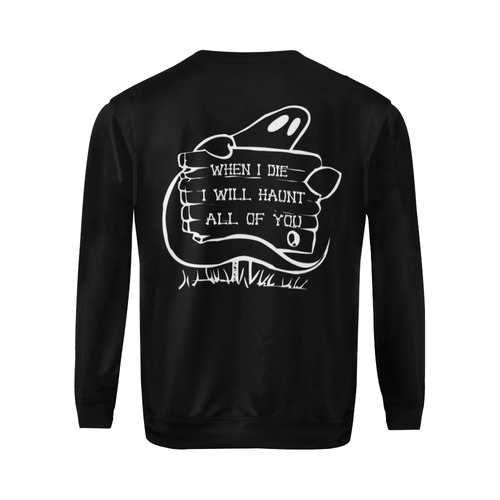 I haunt you! All Over Print Crewneck Sweatshirt for Men (Model H18)