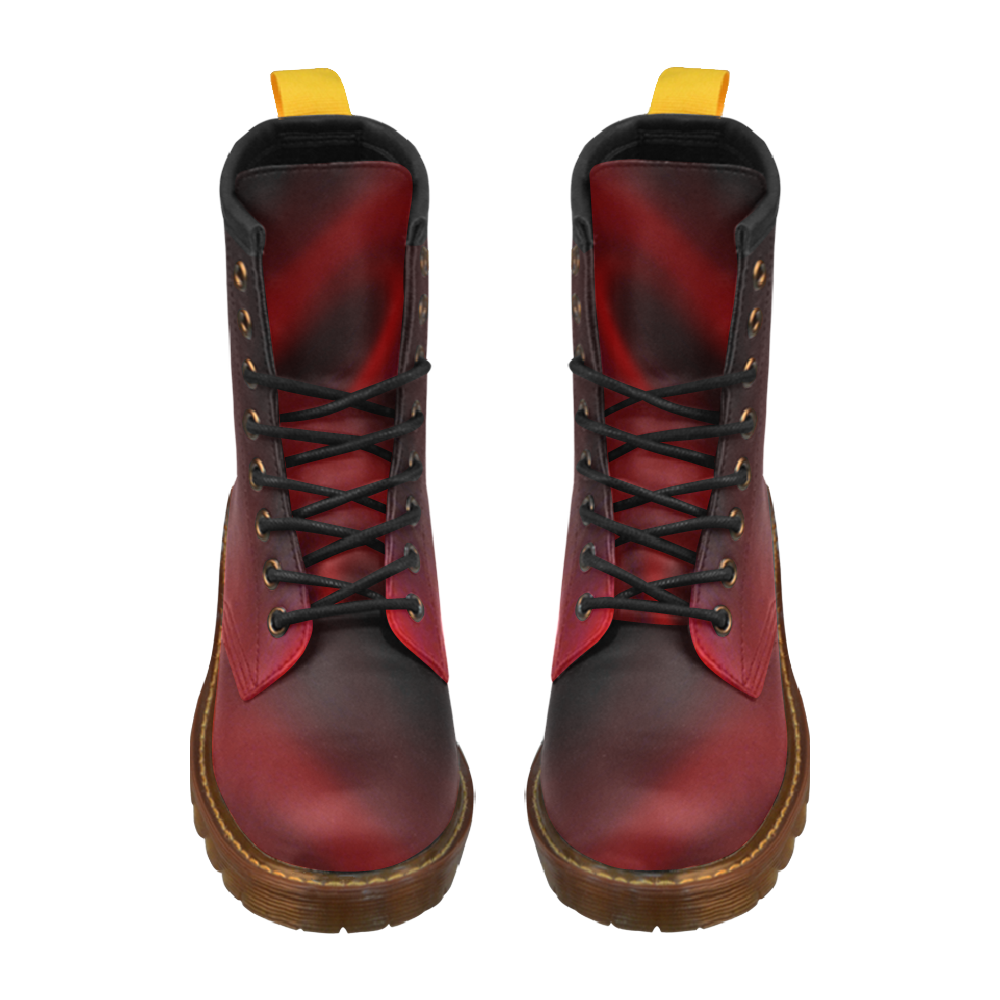 Crimson folds High Grade PU Leather Martin Boots For Women Model 402H