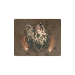 Awesome skull with rat Rectangle Mousepad