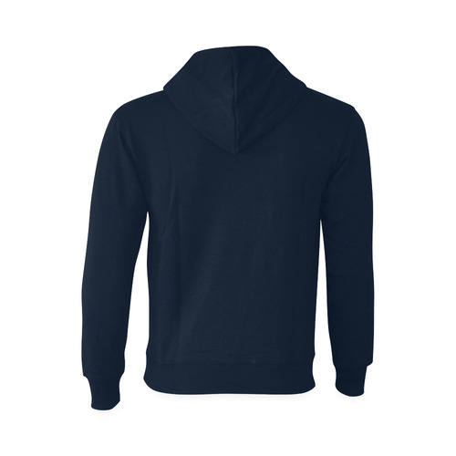 This My Color Dark Blue Oceanus Hoodie Sweatshirt (Model H03)
