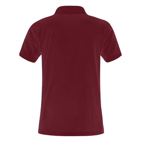 This My Color PurpleMaroon Men's Polo Shirt (Model T24)