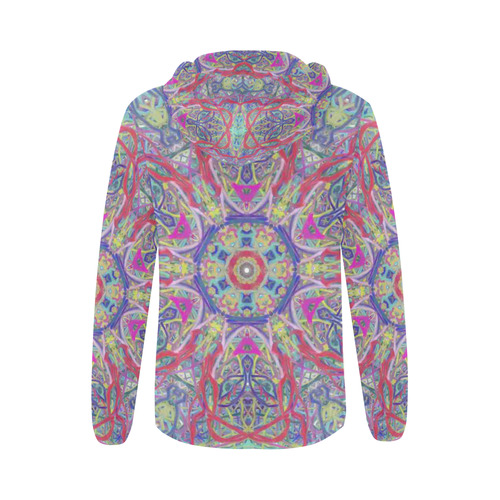 Thleudron Artemis All Over Print Full Zip Hoodie for Women (Model H14)