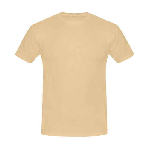 This My Color Pastel Cream Men's Slim Fit T-shirt (Model T13)