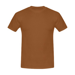 This My Color Medium Brown Men's Slim Fit T-shirt (Model T13)