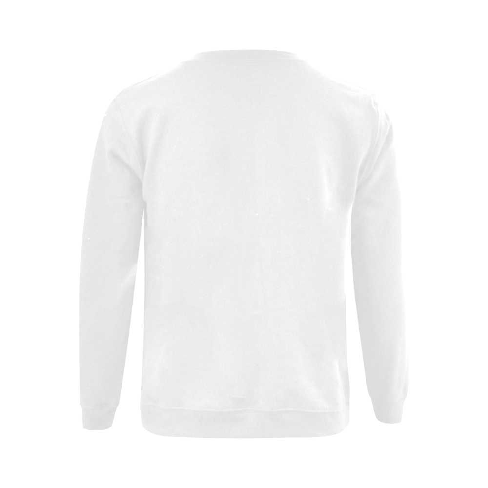 This My Color Pure White Gildan Crewneck Sweatshirt(NEW) (Model H01)