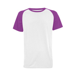 This My Color Purple Sleeve Men's Raglan T-shirt (USA Size) (Model T11)