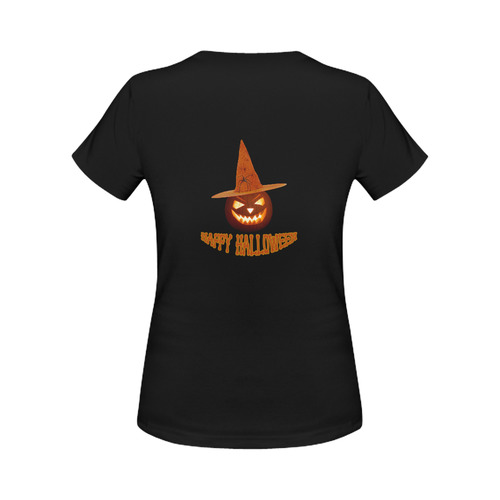 Halloween Pumkin Witch Women's Classic T-Shirt (Model T17）