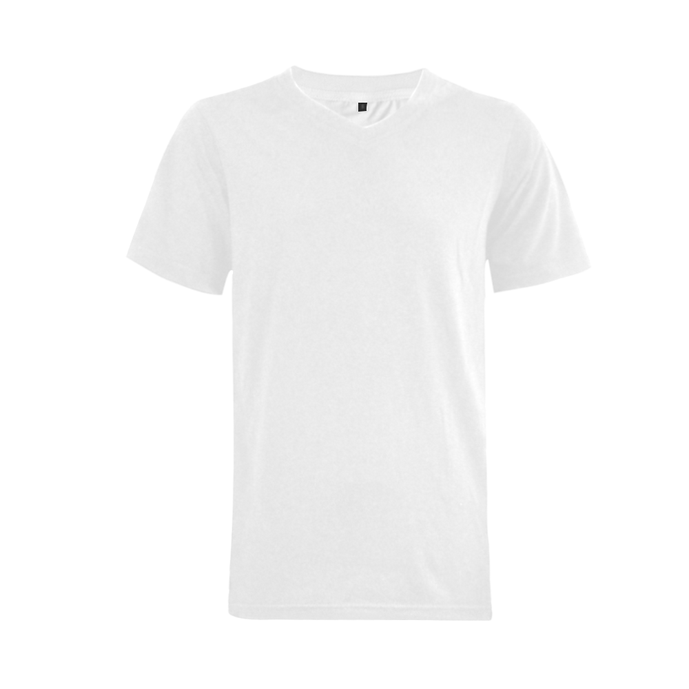 This My Color White Men's V-Neck T-shirt (USA Size) (Model T10)