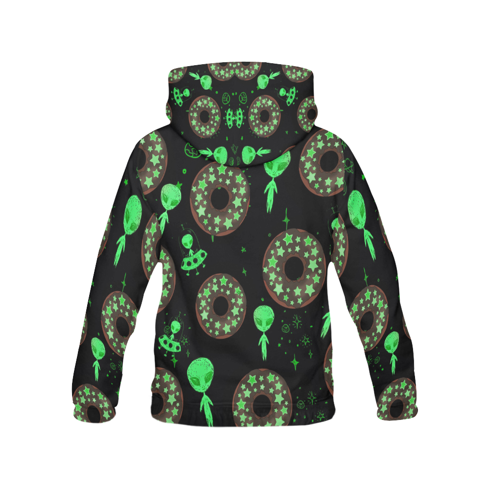 Alien Space Donut All Over Print Hoodie for Men (USA Size) (Model H13)