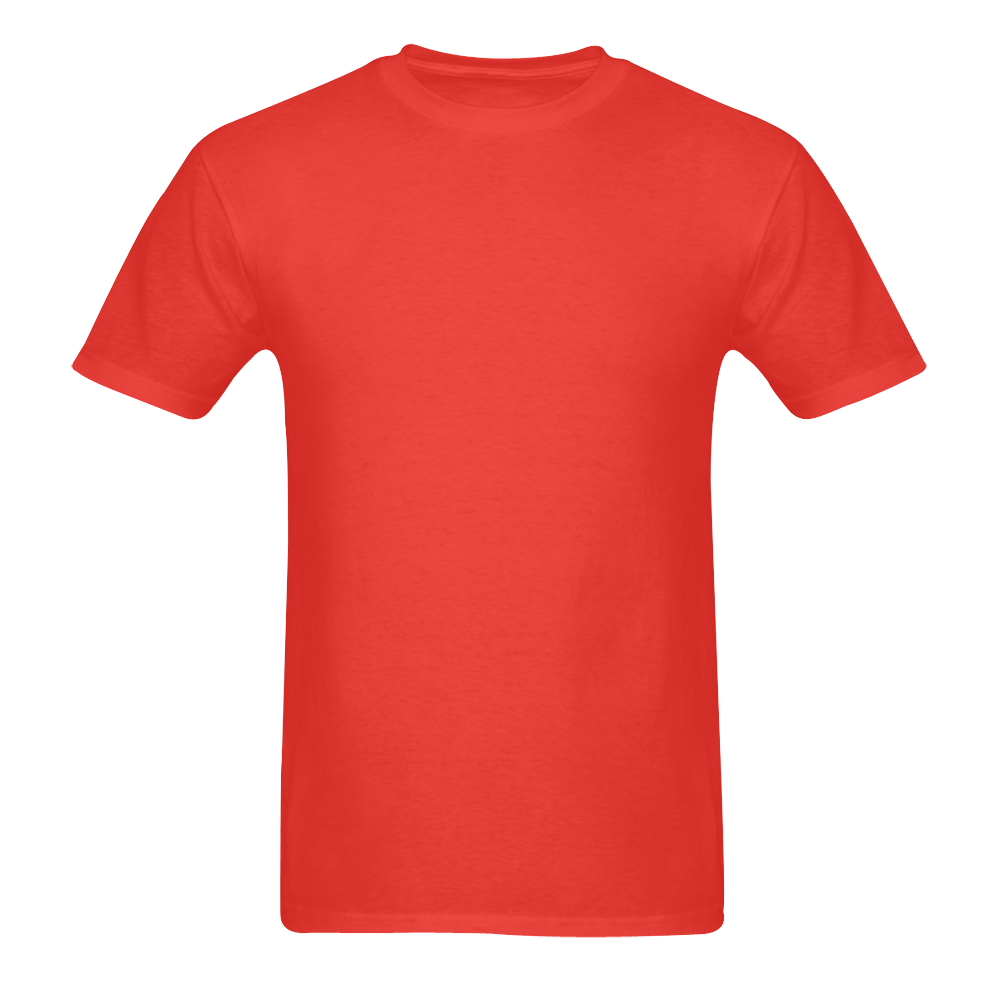 This My Color Vermillion Sunny Men's T- shirt (Model T06)