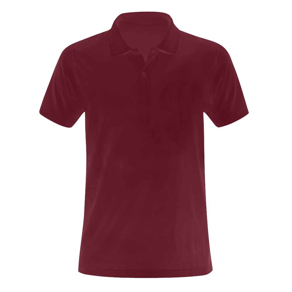 This My Color PurpleMaroon Men's Polo Shirt (Model T24)
