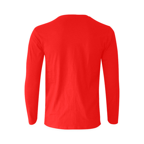 This My Color Red Sunny Men's T-shirt (long-sleeve) (Model T08)