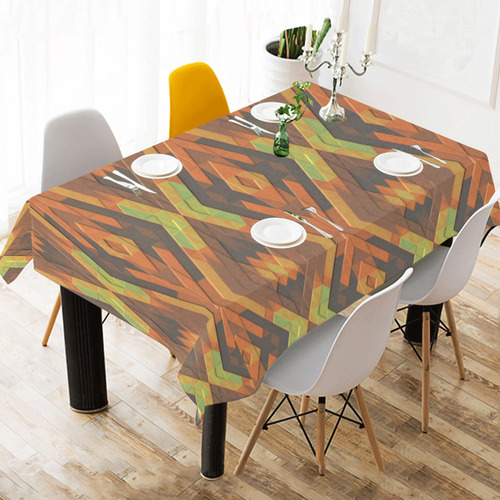 In The Fall Cotton Linen Tablecloth 60" x 90"