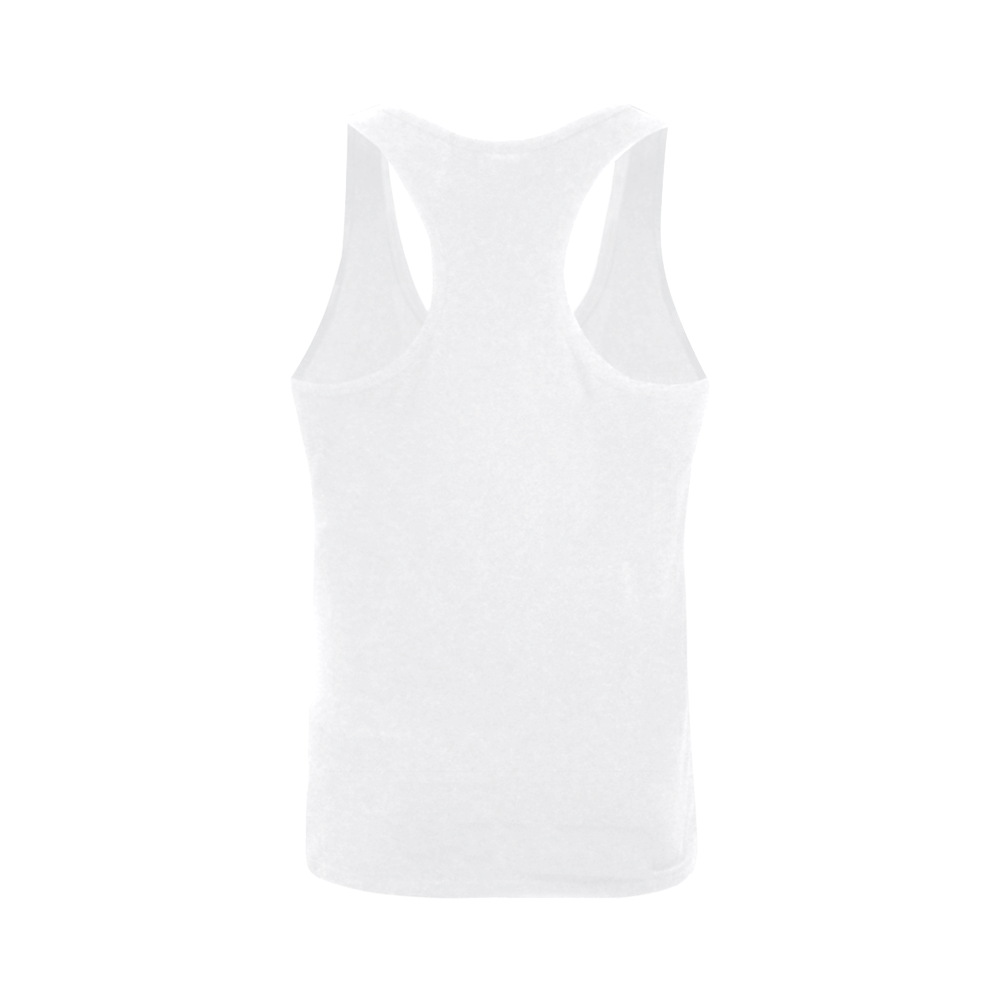 This My Color White Plus-size Men's I-shaped Tank Top (Model T32)