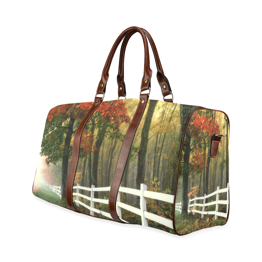 Autumn Morning Waterproof Travel Bag/Small (Model 1639)