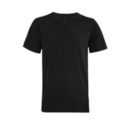 This My Color Black Men's V-Neck T-shirt (USA Size) (Model T10)