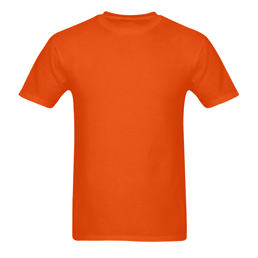 This My Color Sunshine Orange Sunny Men's T- shirt (Model T06)