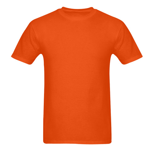 This My Color Sunshine Orange Sunny Men's T- shirt (Model T06)