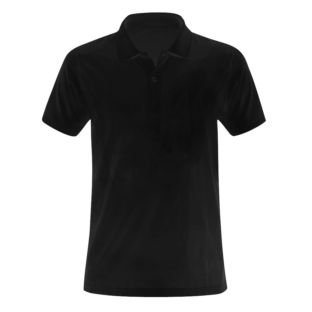 This My Color Black Men's Polo Shirt (Model T24)