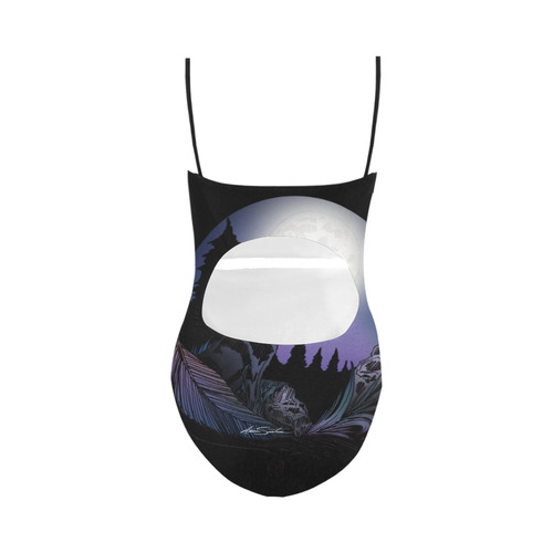 Howling Wolf Strap Swimsuit ( Model S05)